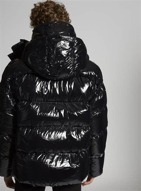 dsq2 double layered shiny black puffer jacket cool jackets winter jackets fall outfits mens