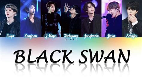 Bts Black Swan Lyrics 방탄소년단 Black Swan 가사 Color Coded Lyricshanrom