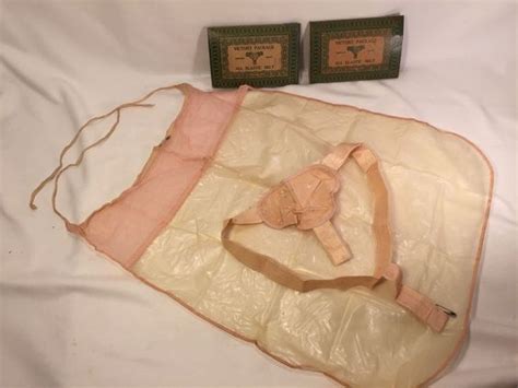 vintage victory sanitay belt and apron feminine hygiene sanitary