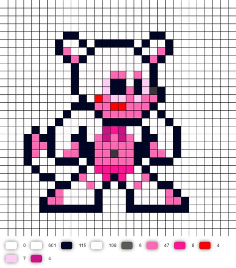 Funtime Foxy Perler Bead Pattern Sister Location Pixel Art Templates