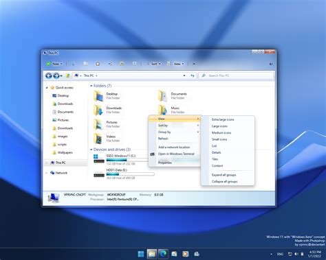 Windows 11 Aero Concept By Vaporvance On Deviantart