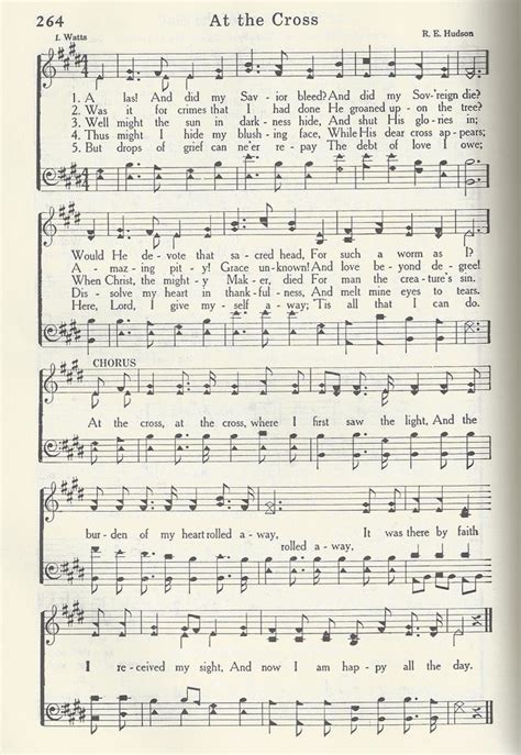 At The Cross Hymn Sheet Music Christian Songs Hymn Music