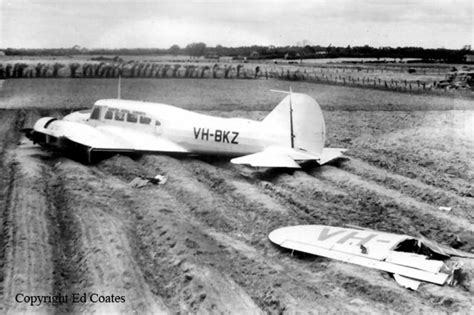 Crash Of An Avro 652a Anson I In Melbourne Bureau Of Aircraft