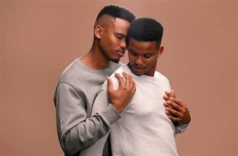 Premium Photo Medium Shot Gay Black Men Posing