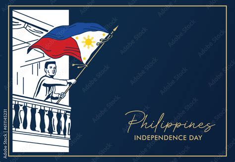 Historic Waving Of The Philippine Flag By Emilio Aguinaldo Colouring