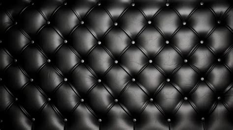 Background Of A Black Leather Sofa With Textured Surface Dark Texture