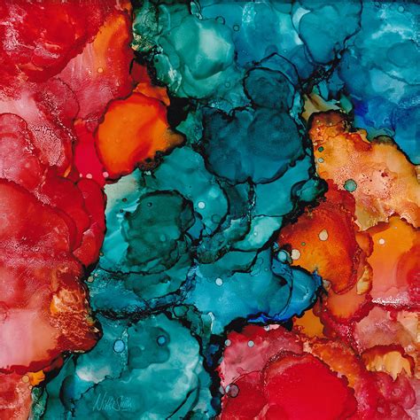 Fluid Depths Alcohol Ink Abstract Painting By Nikki Marie Smith Fine