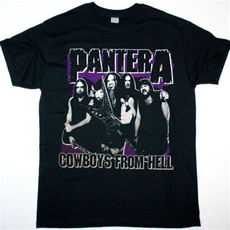 Pantera Band Cowboys From Hell New Black T Shirt Ebay