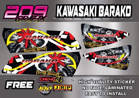 Kawasaki Barako Decal Sticker Lazada Ph
