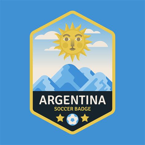 Argentina World Cup Soccer Badges 213865 Vector Art At Vecteezy