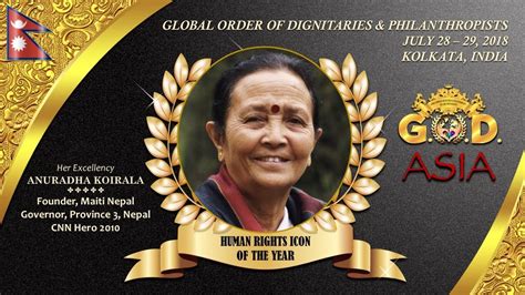 Cnn Hero Anuradha Koirala Human Rights Icon God Asia Youtube