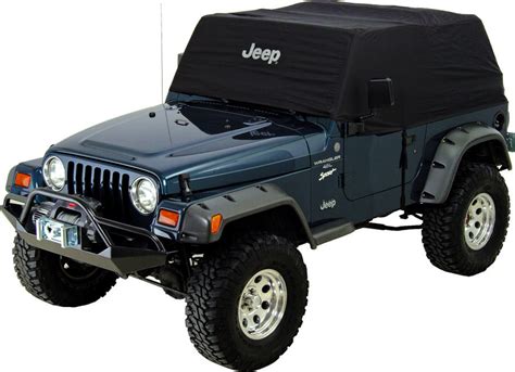 Mopar 82208408 Jeep Logo Cab Cover In Black For 97 06 Jeep Wrangler Tj