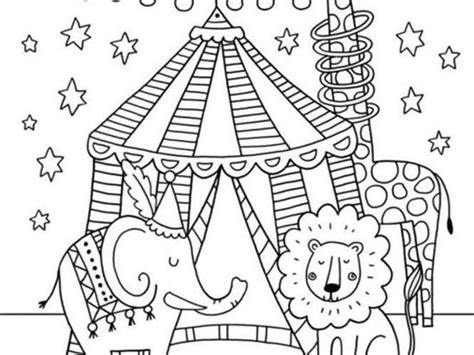 Circus Theme Coloring Pages