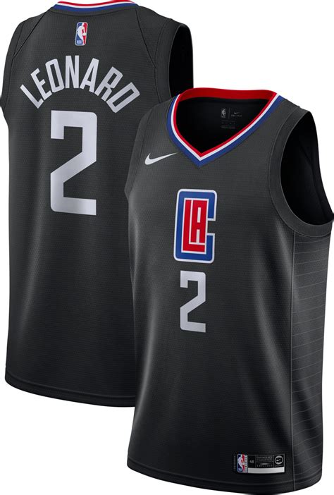 We've got some good ones. Nike Men's Los Angeles Clippers Kawhi Leonard #2 Black Dri-FIT Statement Swingman Jersey | DICK ...