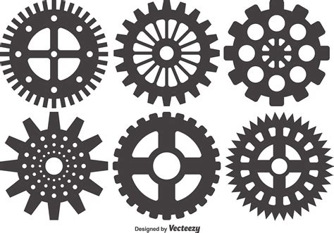 Cogs And Gears Icon Vector Illustration Isolated Gear Art Cogs