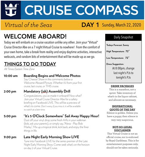 Former Royal Caribbean Cruise Director created a week-long virtual