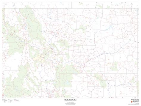 Montana Zip Code Map American Map Store