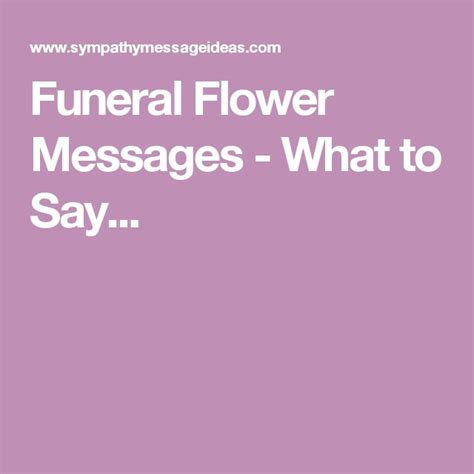 Funeral Flower Messages What To Say Funeral Flower Messages