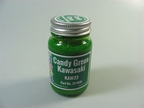 Kawasaki Candy Green Zero Paints Car Model