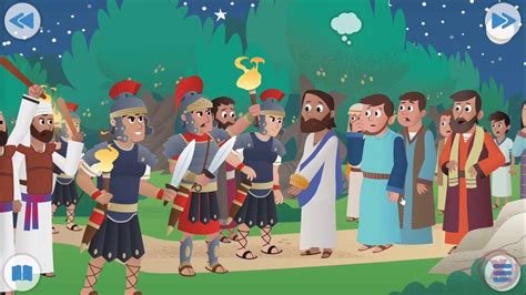 It had never rained on the earth prior to the flood, so. Bible App for Kids - #30 In the Garden - Jesus is arrested ...