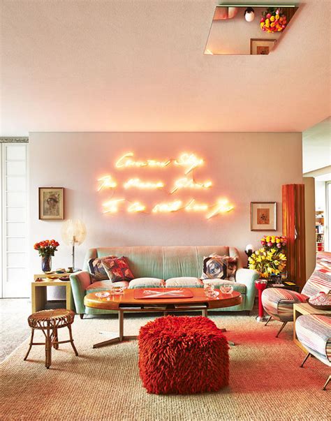 Home decor the design, furnishing and decorating of the home or apartment; Daring Home Decor: Neon Lights For Every Room