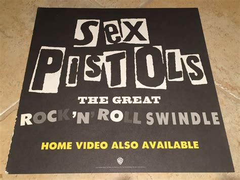 Record Store Promo Poster Sex Pistols The Great Rock N Roll Swindle 1992 Warner Bros Records