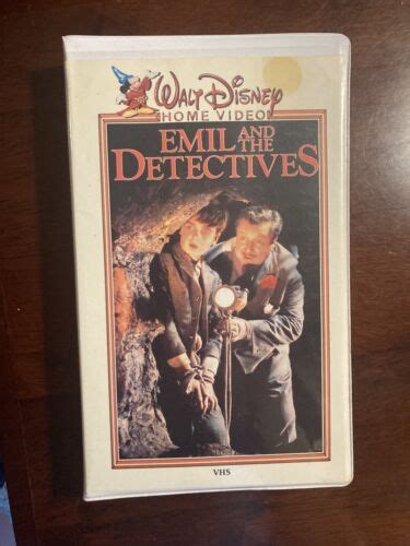 Emil And The Detectives Rare Vhs White Clamshell Case Disney Vintage Ebay