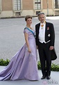 La Princesa Marta Luisa de Noruega con un vestido violeta en la boda de ...