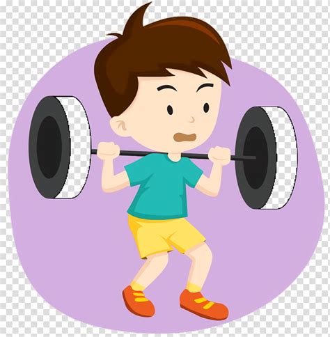 Free Download Boy Cartoon Olympic Weightlifting Sports Human