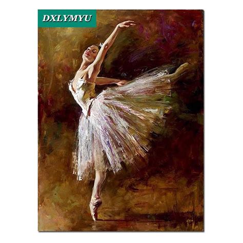 Diy Diamond Painting Lonely Ballet Dancer Square Diamond Mosaicfull