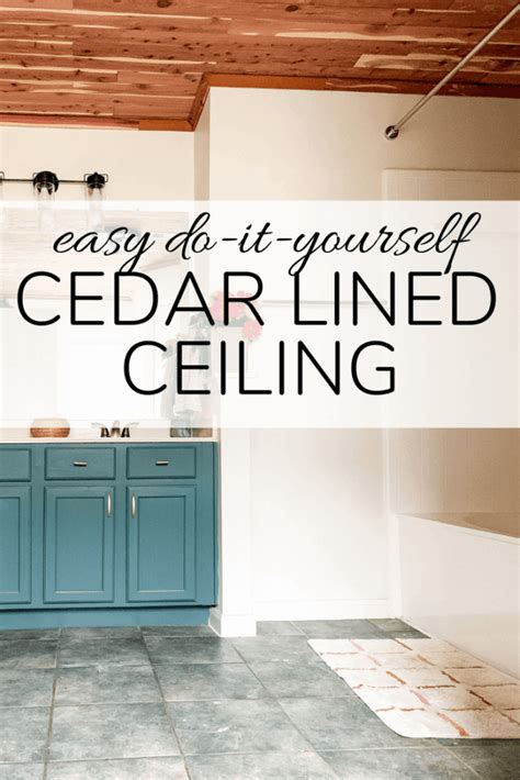 A wide variety of cedar ceiling plank. Gorgeous (and Easy!) DIY Cedar Lined Ceiling - Love ...