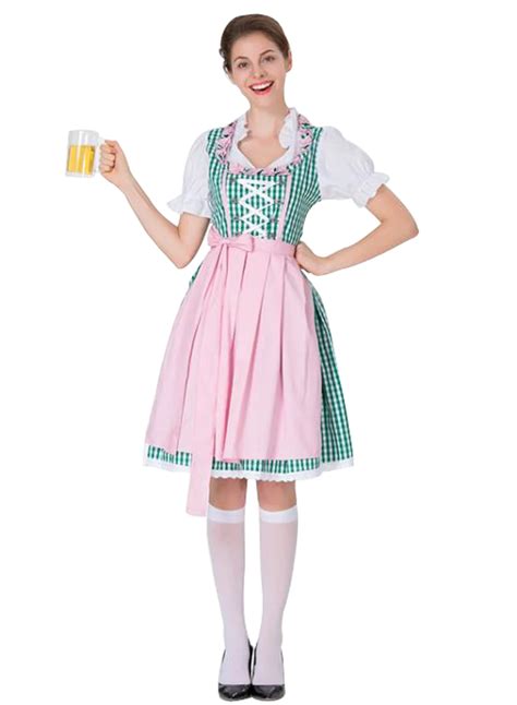 S 3xl Plus Size Bavarian Oktoberfest Beer Festival Maid Waiter Costume German Beer Wench Girl