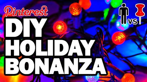 Diy Holiday Bonanza Man Vs Pin Pinterest Test 75 Youtube