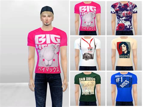 Graphics 102 Tees By Mclaynesims At Tsr Sims 4 Updates