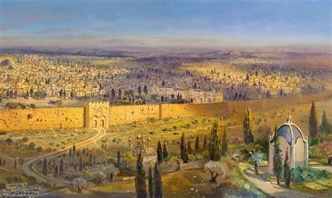 Jerusalem Painting Jerusalem A City On Seven Hills Alex Levin