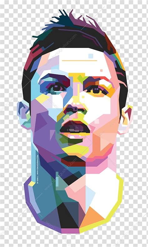 Christiano Ronaldo Pop Art Graphic Cristiano Ronaldo Real Madrid Cf