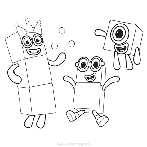 Numberblocks Printable Coloring Page Coloring Pages Coloring