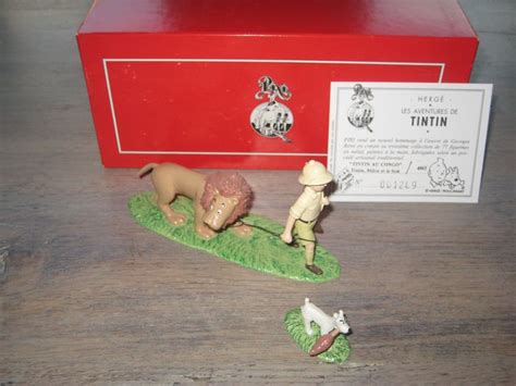 Tintin Figurine Moulinsart 4561 Tintin Milou Et Le Lion Catawiki