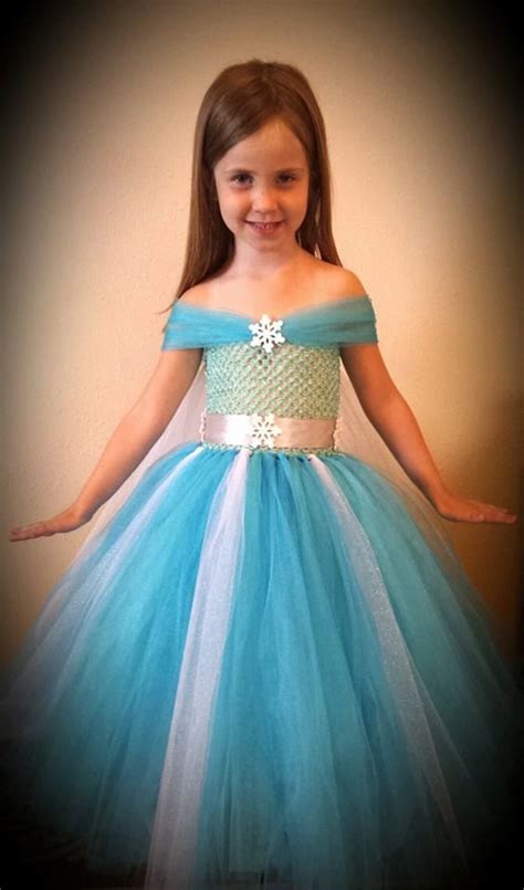 Elsa Costume Princess Tutu Dress Perfect For Frozen Birthday Parties