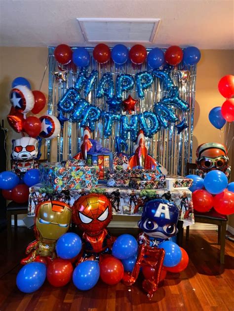 Avengers Party Supplies Avengers Birthday Decorations Etsy Avengers
