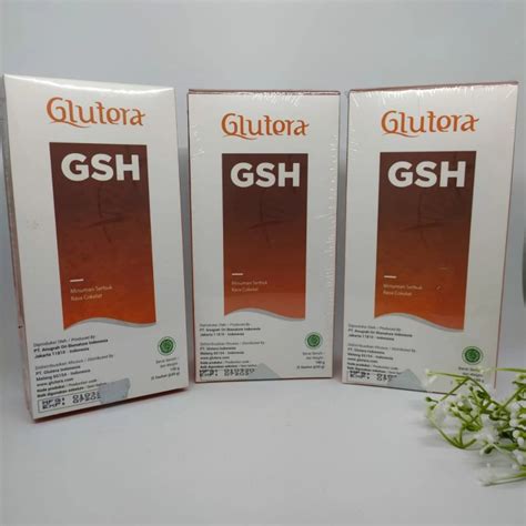 Jual Kesehatan Suplemen Kesehatan Glutera Glutathione Gsh Box Sachet Shopee