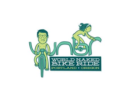World Naked Bike Ride Wnbr Logo By Scott Michael Rubens On Dribbble
