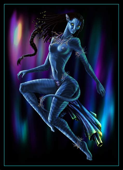 Rule 34 1girls Alien Alien Girl Black Hair Blue Nipples Blue Skin