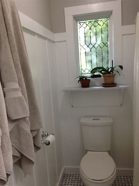 Casement Window Above The Toilet In The Bathroom I Added The Faux