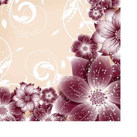 Abstract Floral Background Векторные клипарты текстурные фоны