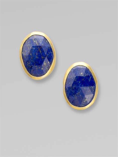 Gurhan Lapis Stud Earrings In Blue Lyst