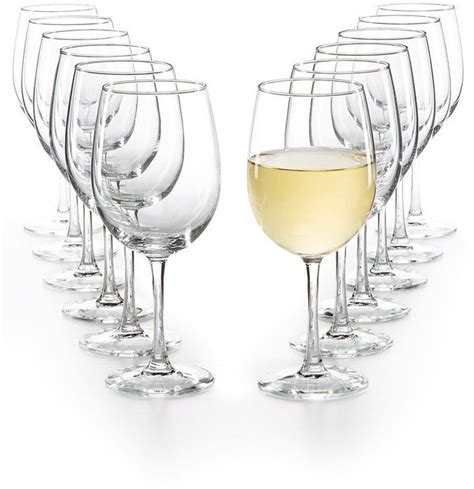 The Cellar Closeout Glassware Basics 12 Pc White Wine Set White Wine Glasses Glassware Set