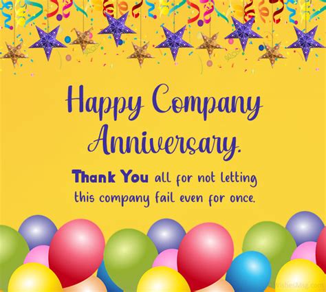 Company Anniversary Wishes And Messages Wishesmsg