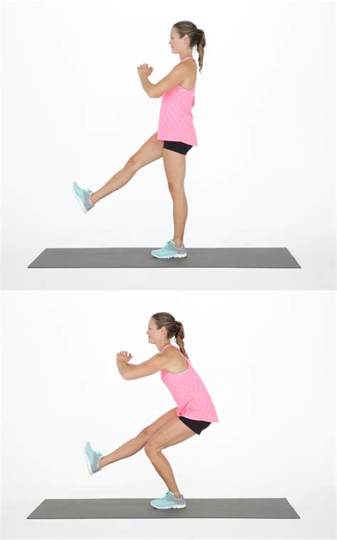 Single Leg Squat 21 Day Butt Challenge Popsugar Fitness Photo 2