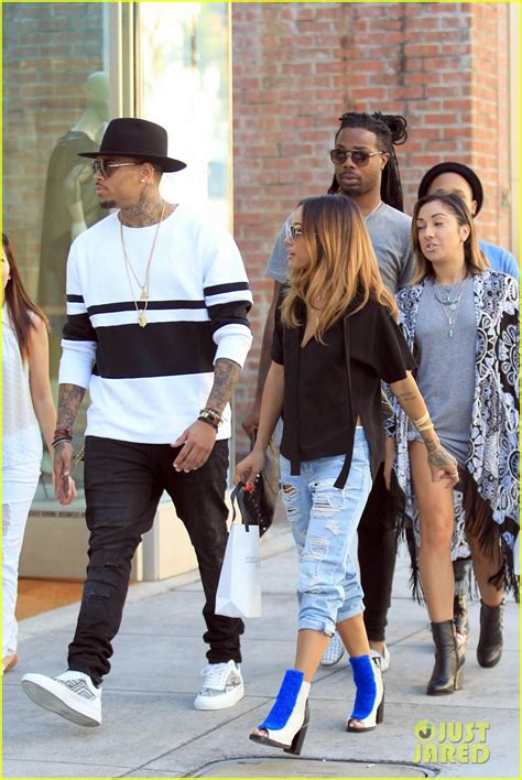 Chris Brown Girlfriend Karrueche Tran Shop Til They Drop In Beverly